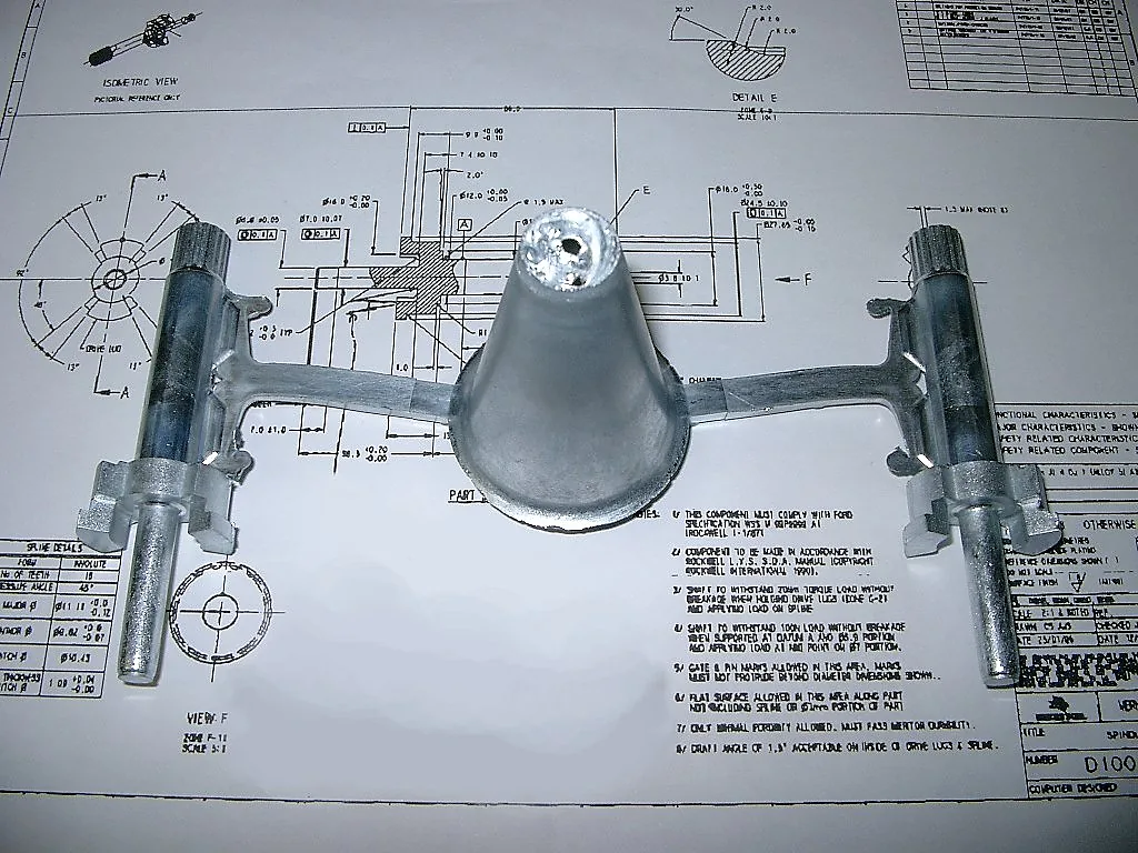 Pressure die cast tooling part